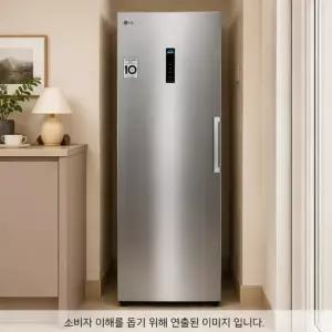 LG 서랍형 소형 A320S 가정용 미니 냉동고 실버 300L 가변도
