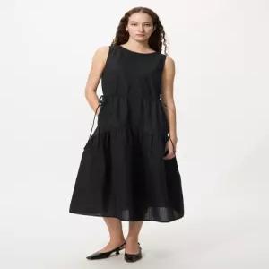 [매장정품] UNIQLO 리넨블렌드티어드원피스슬리브리스 E482788-000-00 2232634