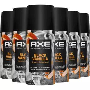 AXE 블랙 바닐라 데오드란트 6개입