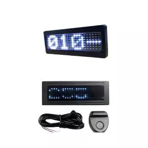자동차 LED 전화번호 알림이 주차알림판 화이트 11cmX4cm cp05