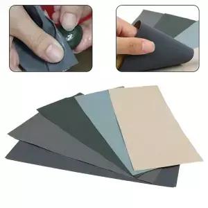 5Pcs 습식 및 건식 사포 2000 2500 3000 5000 7000 금속 연마 용 혼합 그릿 샌더 종이 93x230mm