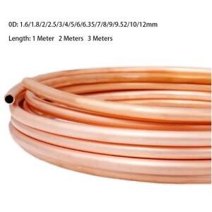 고순도 구리 튜빙 코일 1.6mm 2mm 3mm 4mm 외경 연질 파이프 (냉각 공예용)