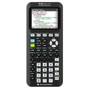 텍사스 인스트루먼트 TI-84 플러스 CE-T 파이썬 에디션 그래픽 계산기(컬러 디스플레이) 블랙