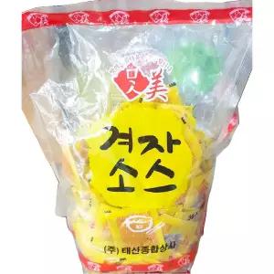 태산 맛미 겨자소스 일회용 겨자 소스 600g(3g 200입)