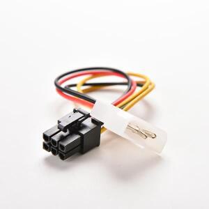 PCI-E 그래픽 카드 전원 커넥터 케이블 어댑터 싱글 4핀-6핀