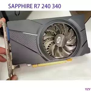 SAPPHIRE R7 그래픽 카드 AMD 라데온 240 2GB 비디오 스크린 GPU 데스크탑 PC 컴퓨터 게임용 HDMI DVI 340