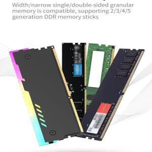 RM-1Pcs 메모리 방열판 RAM 냉각 조끼 데스크탑 컴퓨터 5V 3핀 ARGB DDR3