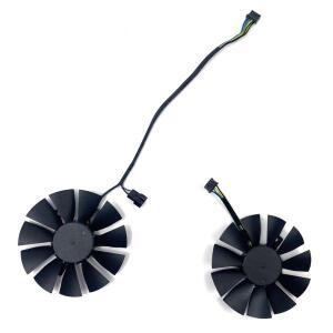냉각 비디오 카드 선풍기 ASUS STRIX GTX960 GTX 750Ti R9 370 75mm FD7010H12S DC12V 0.35A 4핀 2개