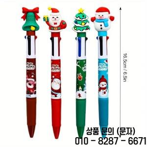 16Pcs 새로운 크리스마스 4 색 볼펜 산타 클로스 트리 순록 눈사람 절묘한 장식 재미있는