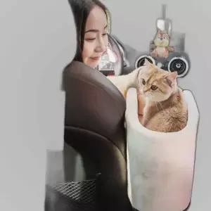강아지 콘솔카시트 고양이 콘솔박스 베이지-기본형