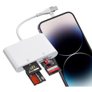 메모리 스틱 프로 듀오 어댑터 USB /WINDOWS /14 4인치 /노트북 /MICROSD 리더, 소니 /PC /MS 카드용 /XD 리더 / /16 /리눅스용 사이버샷 C 카드 라이트닝, IPHONE17 SD