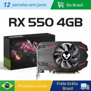 소요 그래픽 카드 AMD GPU 라데온 RX 550 4G GDDR5 128비트 14nm 컴퓨터 부품 pc PCI-E 3.0 게임 비디오
