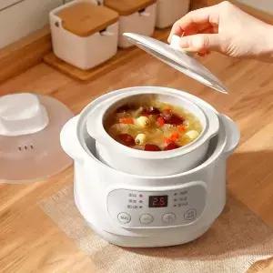 200W 전기 느린 밥솥 음식 기선 스튜 컵 Multicooker 세라믹 냄비 Cubilose 임신 토닉 보충 식품 따뜻하게