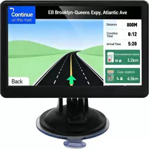 자동차 GPS 내비게이션 2026 지도가 있는 7인치 터치스크린 음성 방향 안내 지원 속도 및 적색등 경고 북미