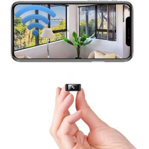 Security Only 0.9인치 카메라 2026 미니 클라우드 캠, SD 광각, 야간 홈 소형 마이크로 Wi-Fi 휴대용 감지, 저장 공간, 가정 실외용 1080P 모션 HD 및 무선 시야, 실내