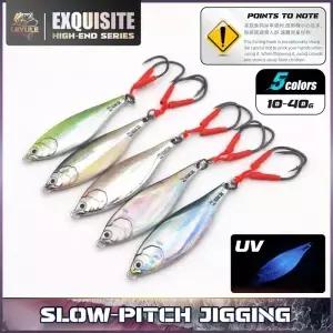 스푼 메탈 지그 베이트 10g 15g 20g 30g 40g 스피너 싱킹 3D 컬러 슬로우 피치 지깅 바닷물 낚시 퍼치