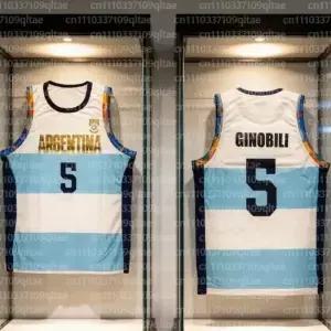 새로운 여름 부모 자녀 스포츠 대회 아르헨티나 Ginobili 볼 재킷 야외 빠른 건조 통기성 얇은 탱크 탑