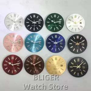 BLIGER 245mm 선버스트 NH05 시계 다이얼 핸즈 골드 로즈 스틱 숫자 야광 06 여성용 개조 액세서리 호환