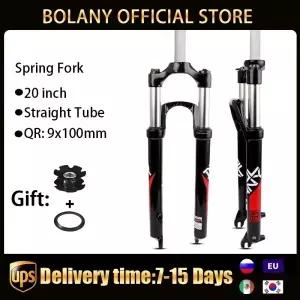 Bolany 접이식 자전거 서스펜션 포크 20 인치 브레이크 BMX 스프링 퀵 릴리스 9*00mm 액세서리
