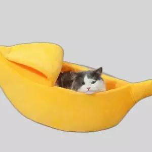 고양이 바나나하우스 반려동물 하우스 고양이침대 M