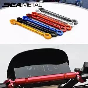 SEAMETAL 오토바이 CNC 알루미늄 핸들 그립 바 7/8 22mm 범용 스티어링 강도 레버 밸런스 크로스