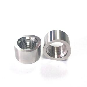 2피스 M18x1.5 02 산소 센서 베이스 갭 커브 노치 너트 용접 마개 Bsae 원형