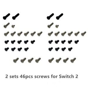 2세트 46피스 교체 나사 Nintendo호환 Switch NS Joycon 컨트롤러 수리 부품 용 풀
