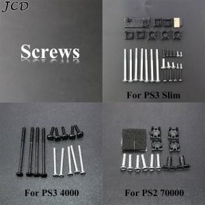 플스호환 플스호환 Slim 2000 70000 콘솔 고무 피트 커버 세트 나사 키트 수리 부품 용 JCD 풀