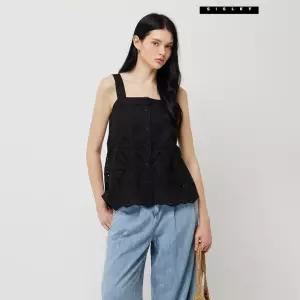 시슬리 채플 아일렛 슬리브리스 블라우스 SAWS52531 779089