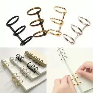 노트북 사진 앨범 DIY 프로젝트용 3링이 있는 튼튼한 금속 바인더