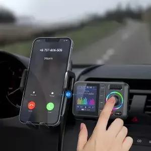 BT FM 트랜스미터 QC30 충전 지원 무선 차량용 어댑터 핸즈프리 통화 MP3 음악 플레이어