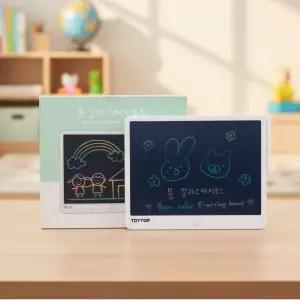 토이탑 봄컬러 스케치보드 낙서 그림그리기 메모보드 그림판 아기 전자칠판 LCD 드로잉패드