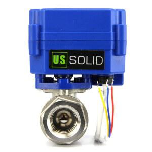 미국 고체 모터식 볼 밸브 - 풀 포트 9-24V AC/DC 및 3와이어 설정이 가능한 3/4인치 NSF 인증 304SS 전기