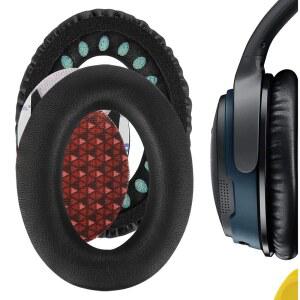 보스 사운드트루 어라운드 이어 II QC35 QC25 QC2 QC15 사운드링크 AE2 AE2I AE2W 헤드폰 쿠션 수리 부품(블랙)