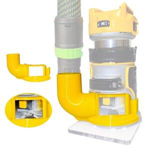 DEWALT DCW600과 호환되는 트림 라우터 호스 어댑터 라우터용 액세서리 페스툴 27MM 호스용 DCW600용 톱밥 추출 모듈