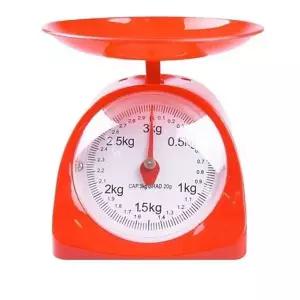 주황색 디지털 주방 중량저울 3kg 요리 베이킹 제빵