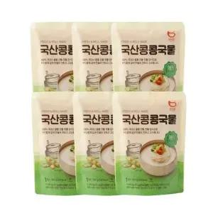 생채움 진한 국산 콩국물 320g x 6개입 총 1920g 냉장 콩물 콩국수 국...
