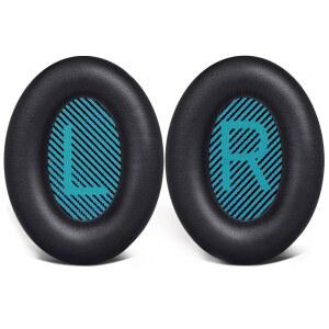보스 콰이어트컴포트 QC35II QC35 QC25 QC15 QC2 AE2I AE2W /사운드트루 & 사운드링크 어라운드 이어 헤드폰 교체용 이어패드 쿠션 (1쌍 파란색)