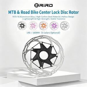 RIRO 140/160mm 센터 락 브레이크 디스크 로터(산악 도로 자전거용) 열 분산 액세서리