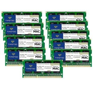 타임텍 80GB 키트(10X8GB) 애플호환 DDR3L 1600MHZ PC3L12800 CL11 FOR IMAC(2011년 중반 2012년 말 2013년 2014년 레티나 5K 2015년 5K) SODIMM 메모리 모듈 MAC RAM 업그레이드 지원