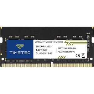 타임텍 8GB DDR4 2133MHZ (PC4-2133P) PC4-17000 SODIMM 노트북 RAM U2013 260핀 1.2V CL15 비완충 메모리 모듈 미니 PC 올인원용