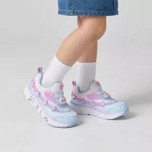[휠라키즈]휠라 키즈 다이아나핑 휠라꾸미 라이트 WHITE/BLUE/PURPLE FK261CD01X042 100