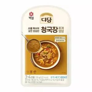 다담청국장찌개양념 130G/씨제이-10개