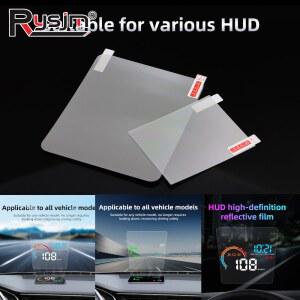 차량용 선정리 1PC 150X125mm 100X80mm 자동차 HUD 반사 필름 헤드 디스플레이 보호 스크린 소비 과속 표시