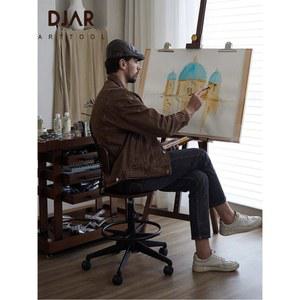 등받이 드로잉의자 엔틱 그림 칠판 미술의자 [휴대용 휴대용 미술용품 의자 평립화차