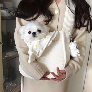수제 개 배낭 슬링백 포대기 앞가방 아기띠, 애완 동물 새끼 고양이 강아지 캐리어 야외 여행 핸드백 캔버