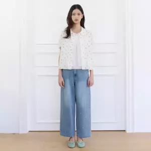 [롯데백화점]써스데이 아일랜드 플로럴 레이스 블라우스 T264MBL295W