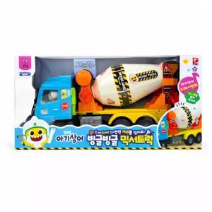 핑크퐁 아기상어 빙글빙글 믹서트럭 1개 레미콘 중장비 빅사이즈 자동차 장난감 생일선물어린이날 유아 어