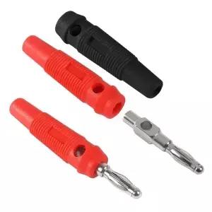 10Pcs 32A 고전류 4mm 바나나 플러그 남성 나사형 스택형 오디오 스피커 케이블 커넥터(오디오 장)