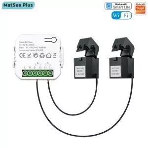 스마트 양방향 WiFi 에너지 미터 클램프형 앱 모니 기능 1/2 채널 태양광 생산 및 소비 전력 AC110V 240V